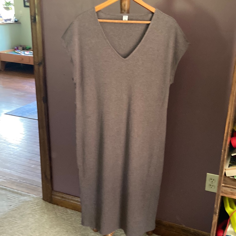brown sweater dress